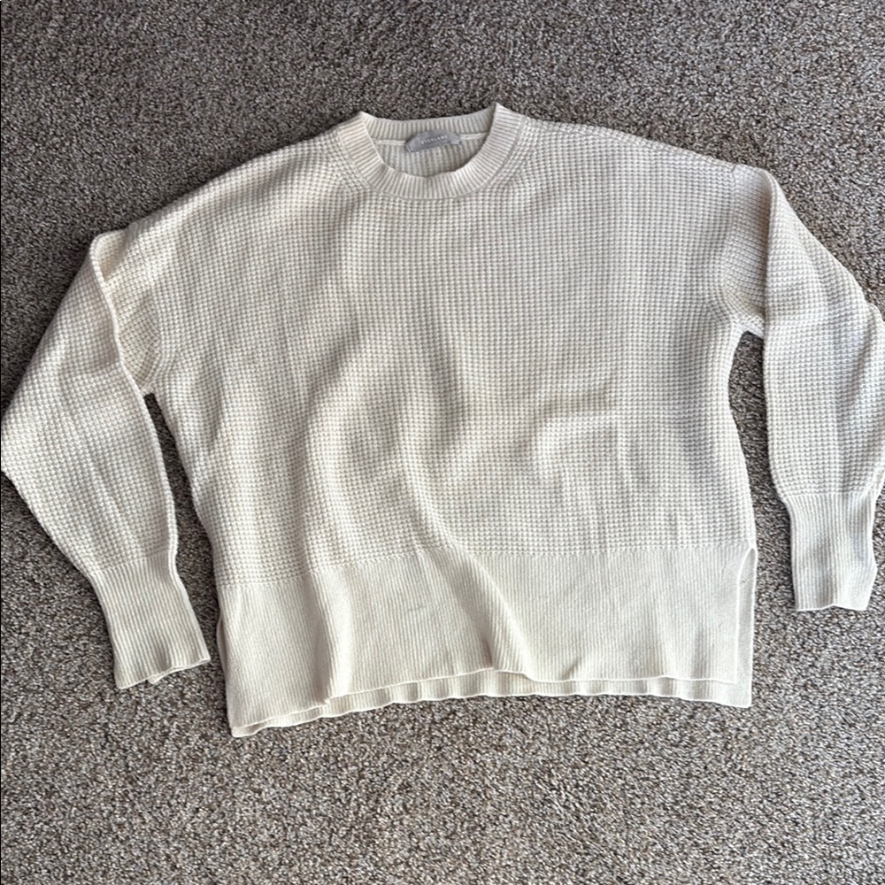 Everlane Cream Sweater, 100% cashmere, size Large